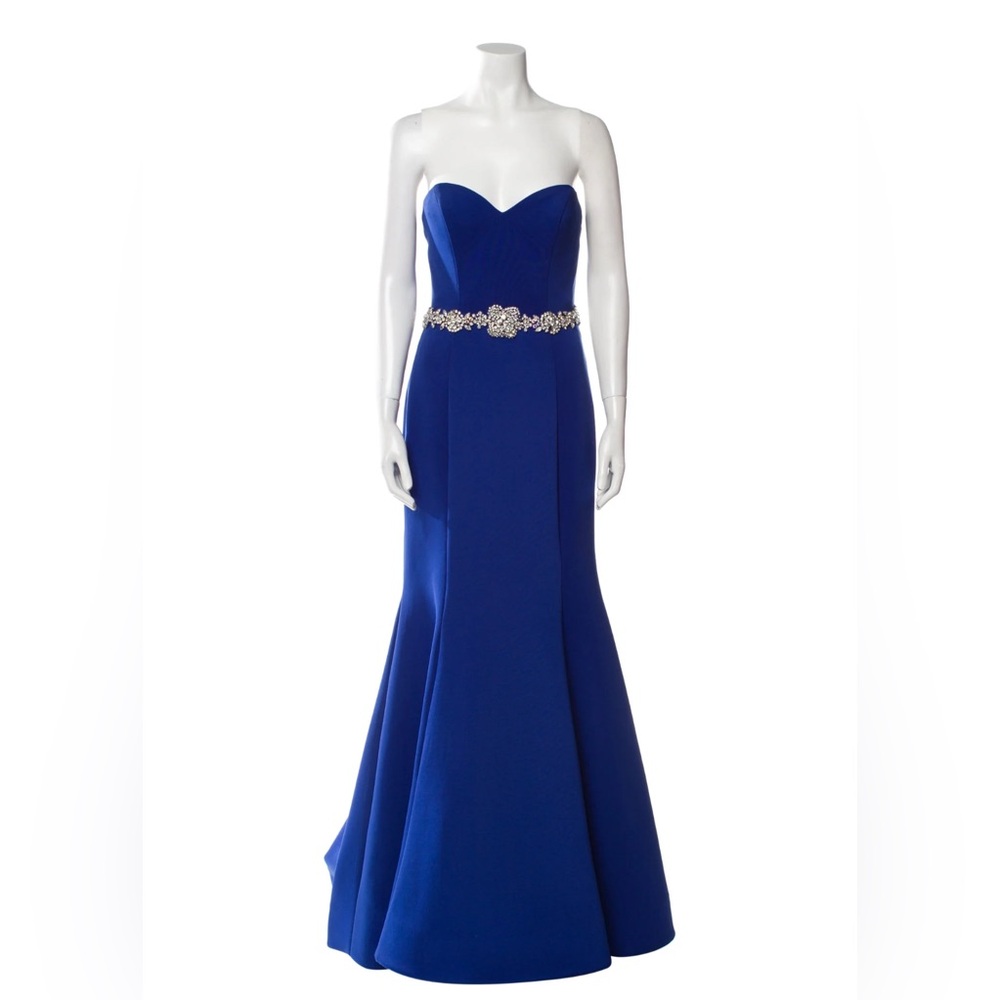 Jovani royal blue strapless dress NWT 4